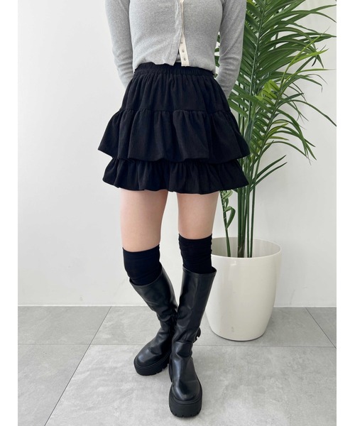 スカート コーデュロイミニティアードスカート : ZOZOTOWN Yahoo