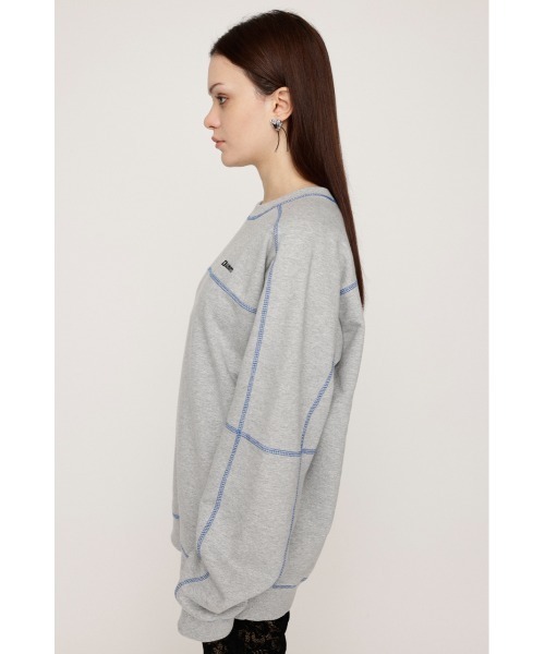 SLY トレーナー スウェット BI COLOR STITCH SW TOPS バイ