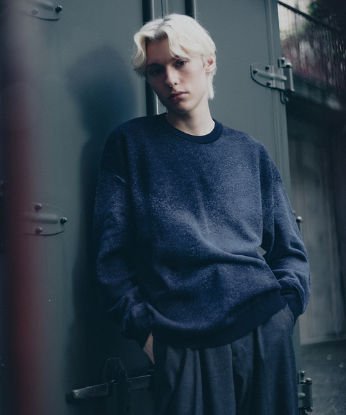 19年秋冬 パラスパレス コットンウールグラデーションニット F セーター SINSS セーター ニット Wool blend gradation knit / ウールブレンド