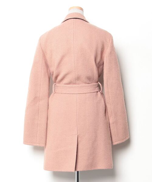 「DIANE von FURSTENBERG」 チェスターコート 2 ピンク レディース_画像2