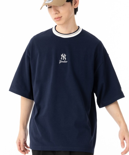 国内発送★New Era★オーバーサイズ♪コットン*半袖Tシャツ NEW ERA tシャツ ニューエラ 半袖Tシャツ オーバーサイズ MLB