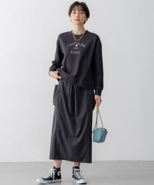 23区 tシャツ 「洗える」コットンテリー ロゴ スウェット