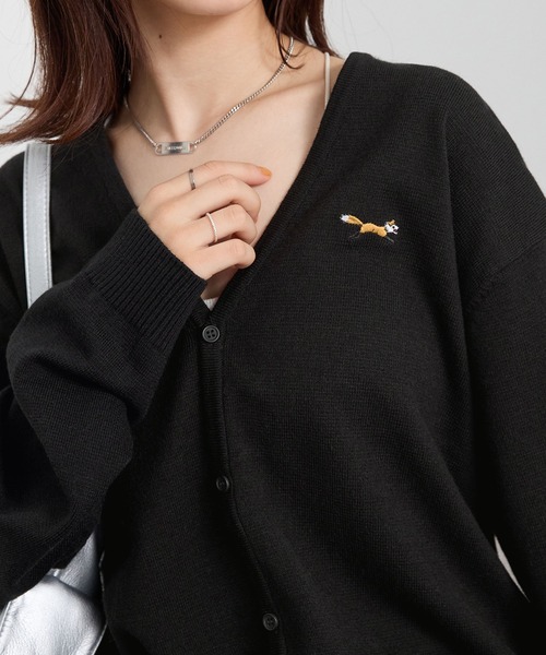 PENNEYS（ペニーズ） カーディガン 別注 THE FOX ロゴ ワンポイント
