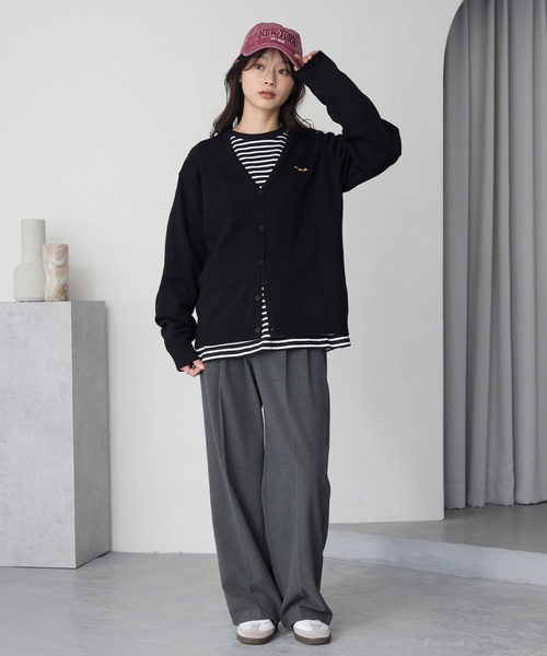 PENNEYS（ペニーズ） カーディガン 別注 THE FOX ロゴ ワンポイント