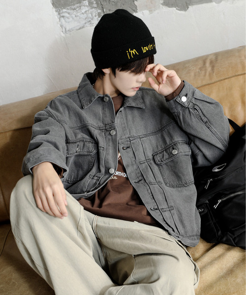 NEOS（KOKUYO） デニムジャケット gジャン 「neos」ルーズシルエット