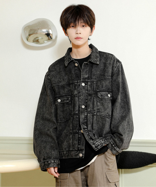 NEOS（KOKUYO） デニムジャケット gジャン 「neos」ルーズシルエット