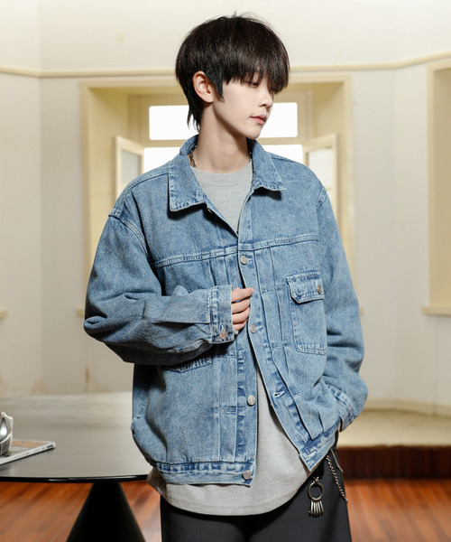 NEOS（KOKUYO） デニムジャケット gジャン 「neos」ルーズシルエット