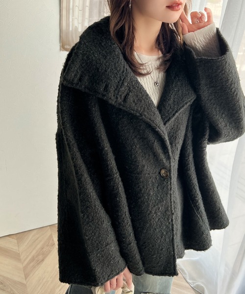 「classicalelf」 ステンカラーコート SMALL アイボリー レディース_画像5