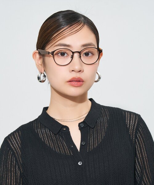 【未使用に近い（Zoffオリジナルケース付き）送料込み】ボストン型 伊達メガネ Zoff 伊達メガネ メガネ 眼鏡 ボストン型 メガネ