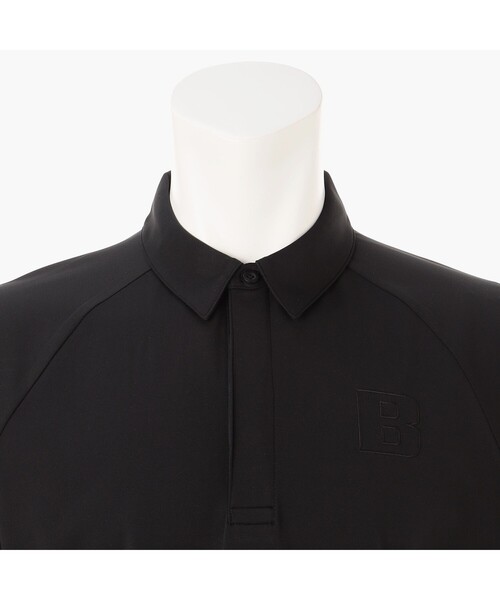 BRIEFING ポロシャツ Mサイズ ブラック/ホワイト BRIEFING ポロシャツ 「BRIEFING GOLF／ブリーフィングゴルフ