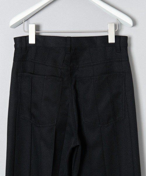 Masu スラックス MASU(エムエーエスユー)のFUTURE WIDE TROUSERS BLACK