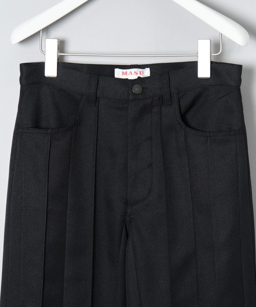 MASU スラックス 「MASU/エムエーエスユー」PLEATED PANTS