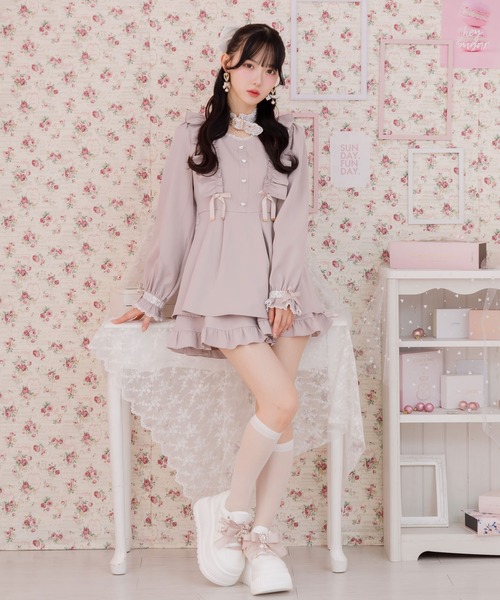 ローチェセットアップ gossip!ロサンゼルス セットアップ Y2K 「セットアップ」チェック柄中