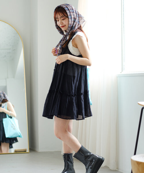 Kastane チュニック インド綿ティアードチュニック : ZOZOTOWN