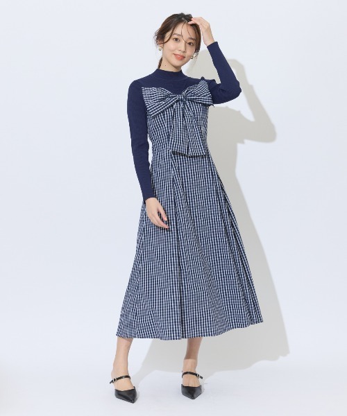 AND COUTURE（アンドクチュール） ワンピース ギンガムチェック柄 