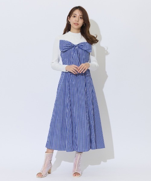 AND COUTURE（アンドクチュール） ワンピース ギンガムチェック柄