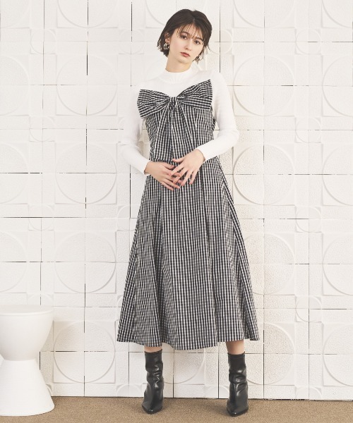 AND COUTURE（アンドクチュール） ワンピース ギンガムチェック柄