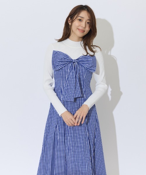 AND COUTURE（アンドクチュール） ワンピース ギンガムチェック柄