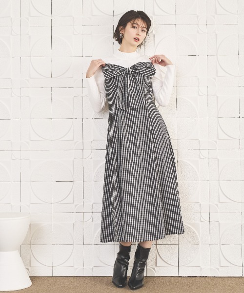AND COUTURE（アンドクチュール） ワンピース ギンガムチェック柄