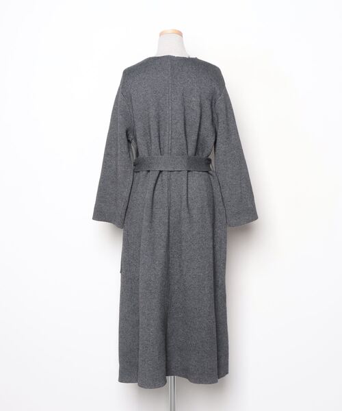 「et momonakia」 ニットカーディガン S グレー レディース_画像2