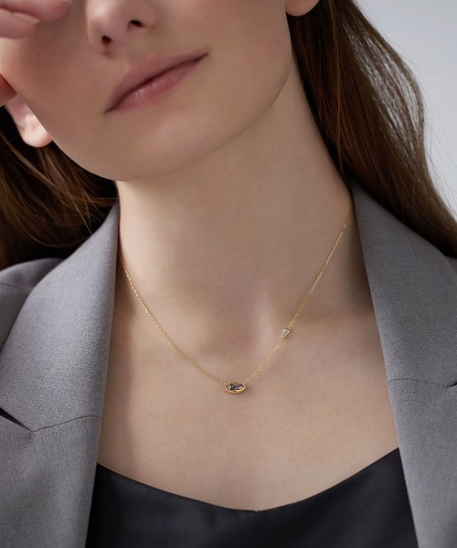 ネックレス 「The Tidal」K10イエローゴールド ネックレス レディースの画像
