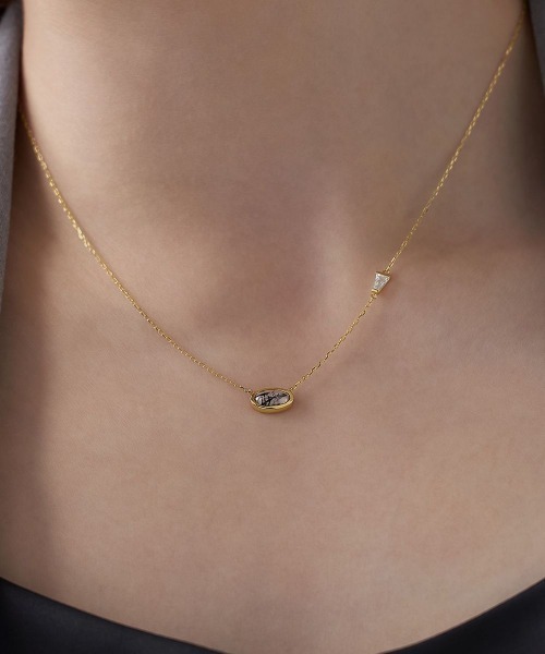 ネックレス 「The Tidal」K10イエローゴールド ネックレス レディースの画像