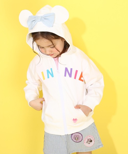 Disney パーカー ディズニー デニムパッチジップパーカー 0289K