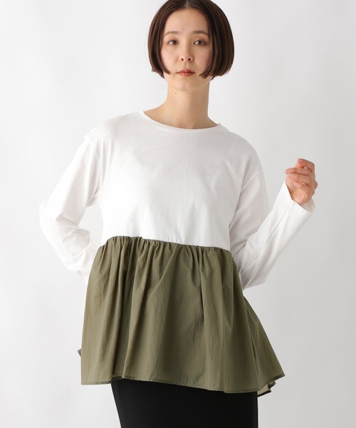 LEPSIM tシャツ ペプラムドッキングプルオーバー 311863