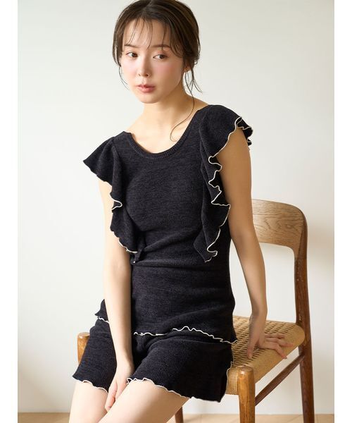 snidel ニット セットアップ（色：グリーン系）のおすすめ人気