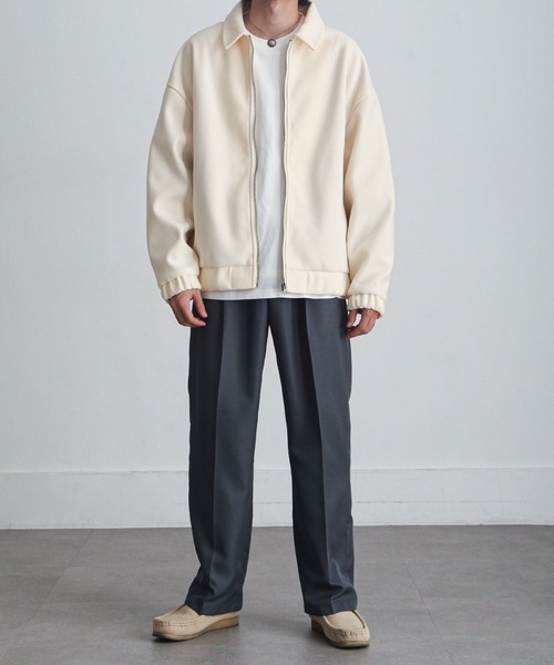 「ZIP FIVE」 ブルゾン LARGE ベージュ メンズ_画像2