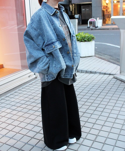 デニムジャケット gジャン 「yield select」ルーズデニムジャケット