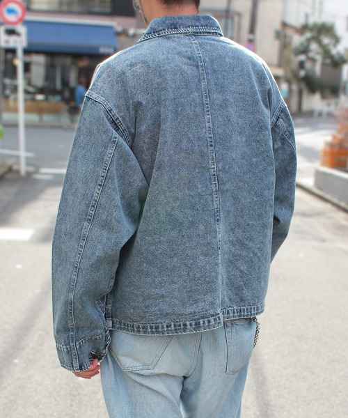 デニムジャケット gジャン 「yield select」ルーズデニムジャケット