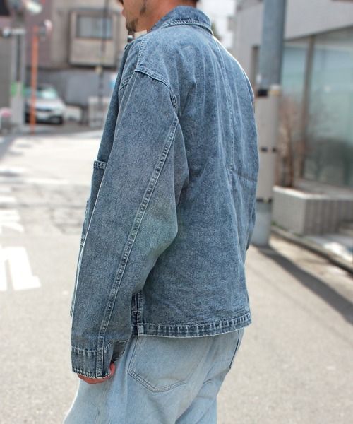 デニムジャケット gジャン 「yield select」ルーズデニムジャケット