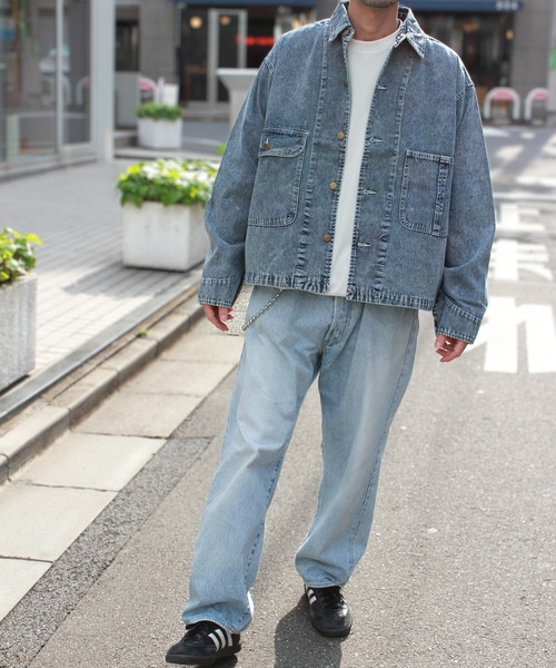 デニムジャケット gジャン 「yield select」ルーズデニムジャケット