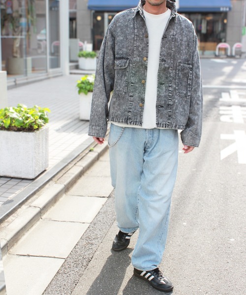 デニムジャケット gジャン 「yield select」ルーズデニムジャケット