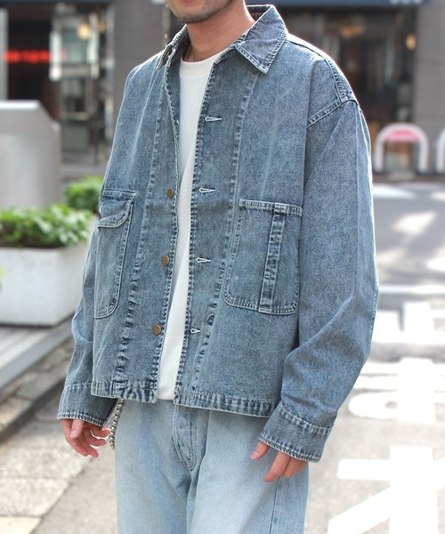デニムジャケット gジャン 「yield select」ルーズデニムジャケット