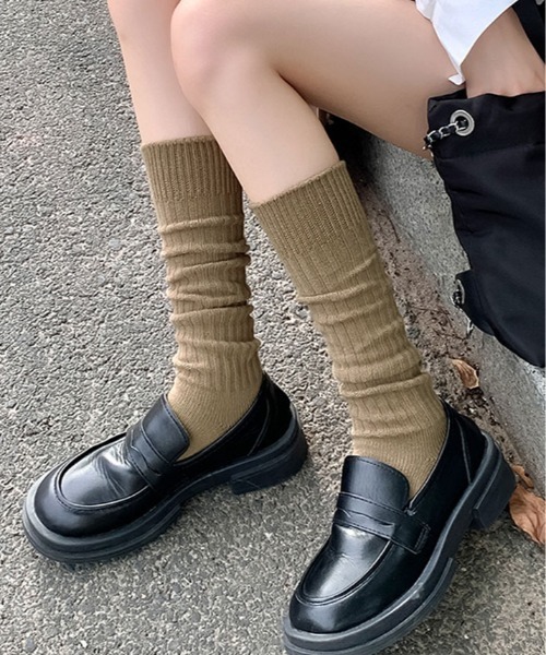 靴下 無地 リブハイソックス レディース : ZOZOTOWN Yahoo!店 - 通販