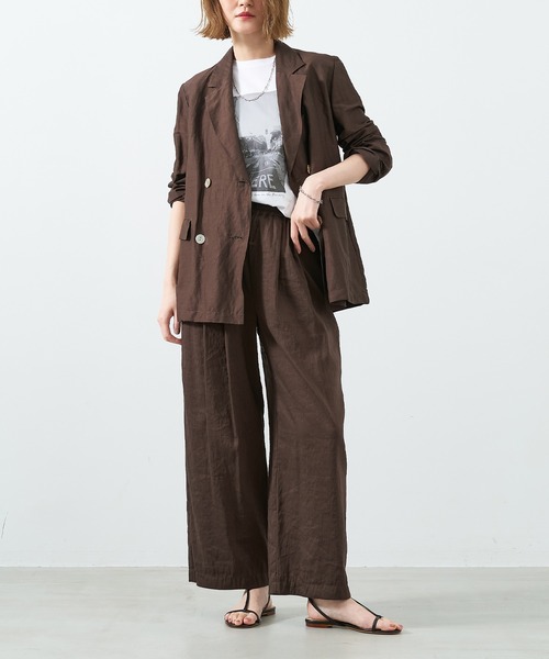 MICA&DEAL パンツ シアーワイドパンツ「セットアップ対応