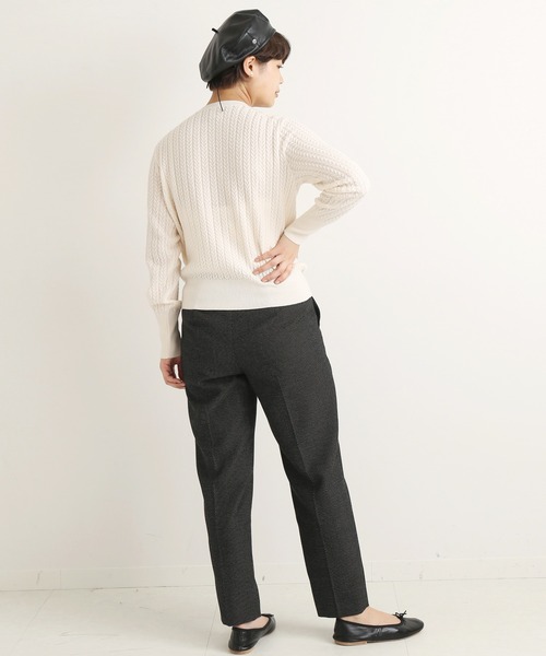 「IENA」 ニットカーディガン FREE ベージュ レディース_画像5