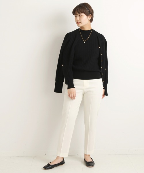 「IENA」 ニットカーディガン FREE ベージュ レディース_画像9