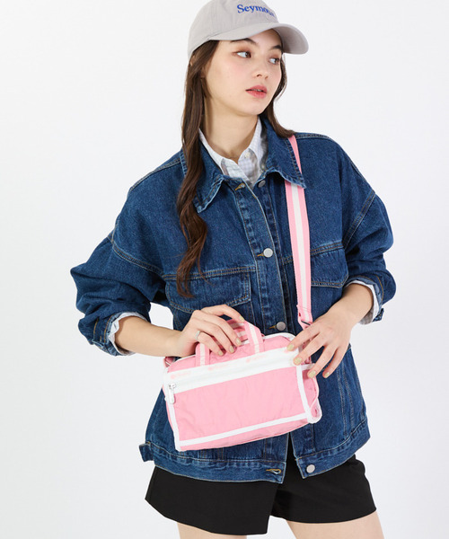 レスポートサック　新品　バッグ ピンクアクセント　ボストン&リュック LeSportsac（レスポートサック）の「DELUXE MED WEEKENDER モーヴ