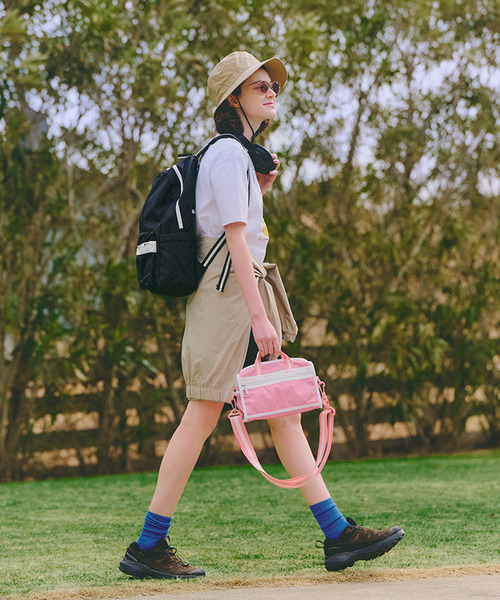 レスポートサック　新品　バッグ ピンクアクセント　ボストン&リュック LeSportsac（レスポートサック）の「DELUXE MED WEEKENDER モーヴ