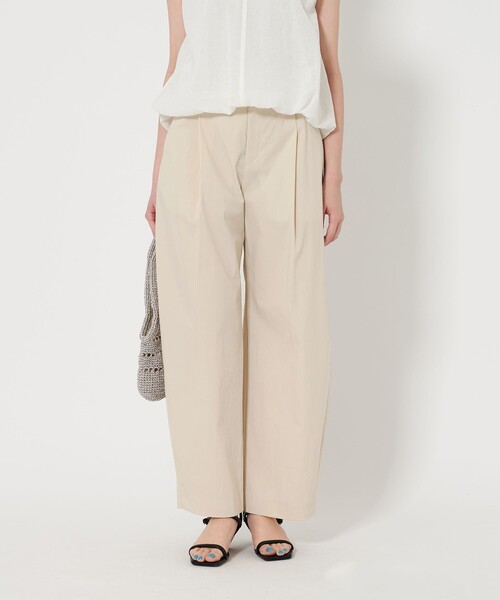 25SS今季新品　接触冷感 BEAUTY&YOUTH タック カーブパンツ BEAUTY＆YOUTH UNITED ARROWS パンツ タック カーブパンツ -接触