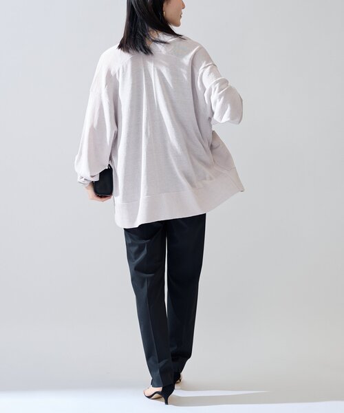 VERMEIL par iena カーディガン Linen knit topper レディース