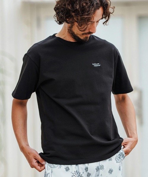 1minute 1second tシャツ mt9681-10oz cursive embroidery T