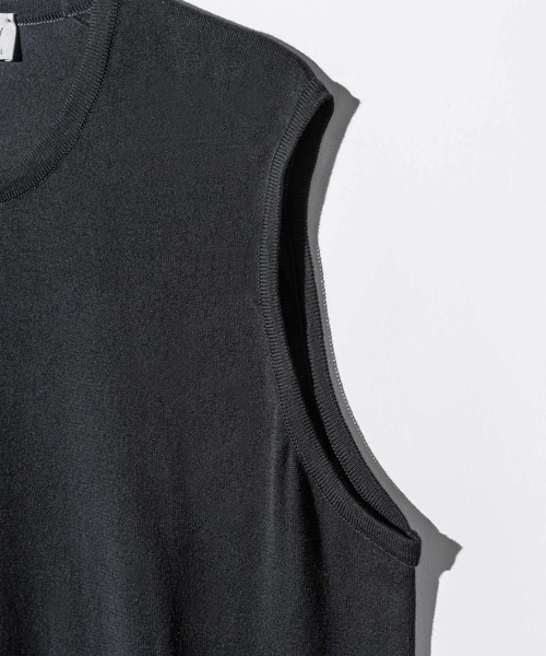 tシャツ JOHN SMEDLEY KERRY ジョンスメドレー ノースリーブ コットンニット プルオーバー Tシャツ レディース JOHN SMEDLEY tシャツ KERRY ジョンスメドレー ノースリーブ