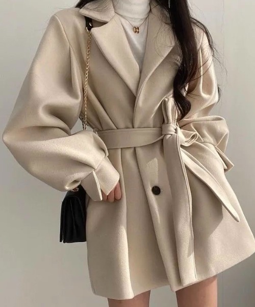 「DIAVEL」 チェスターコート M ブラック レディース_画像5