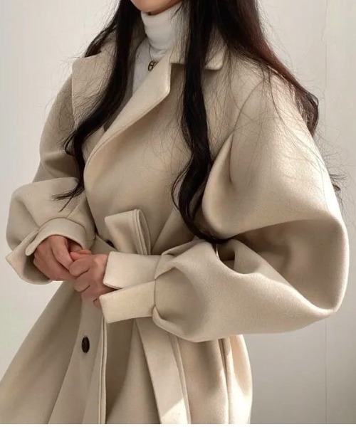 「DIAVEL」 チェスターコート M ブラック レディース_画像6