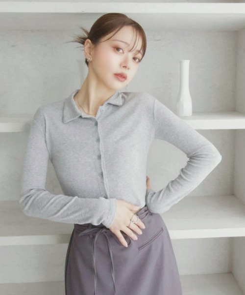 Ada. ポロシャツ ポロ 「Eclat one」襟付き ポロシャツ風