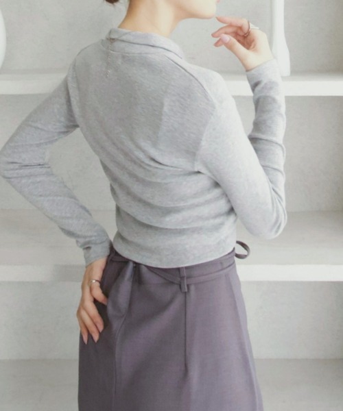 Ada. ポロシャツ ポロ 「Eclat one」襟付き ポロシャツ風 カーディガン